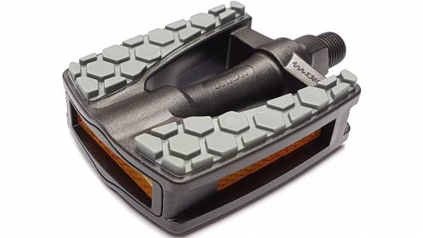 Union  Kinderpedal "835" 
Achse 9/16", Sicherheitspedal für Kinder, Kunststoffkörper, mit Reflektoren und rutschfester (non-slip)