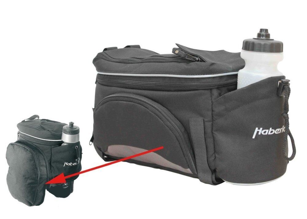 Haberland Gepäckträgertasche  schwarz, 40x20x15cm, 8 ltr