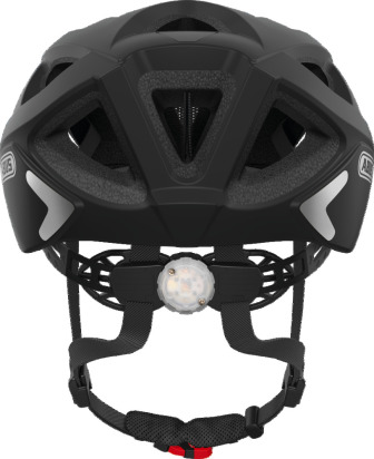 Abus Helm Aduro 2.0 velvet black Gr L 58 - 62 cm mit Lichtfunktion