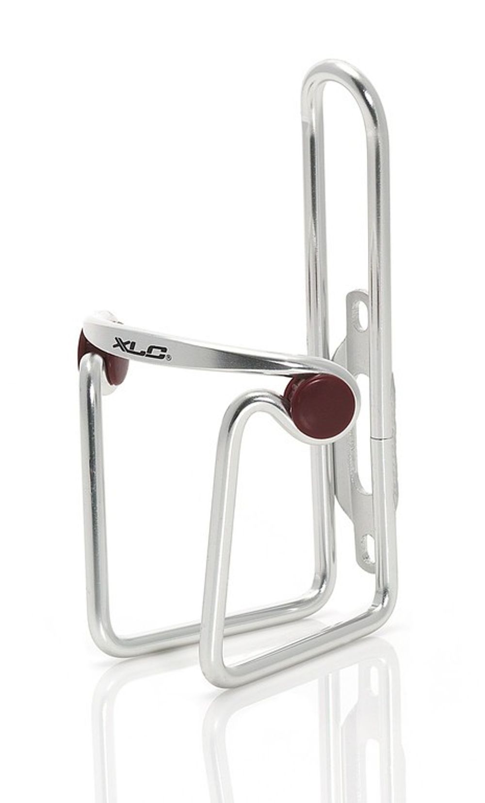 XLC Trinkflaschenhalter Alu  silber/matt, Polster rund