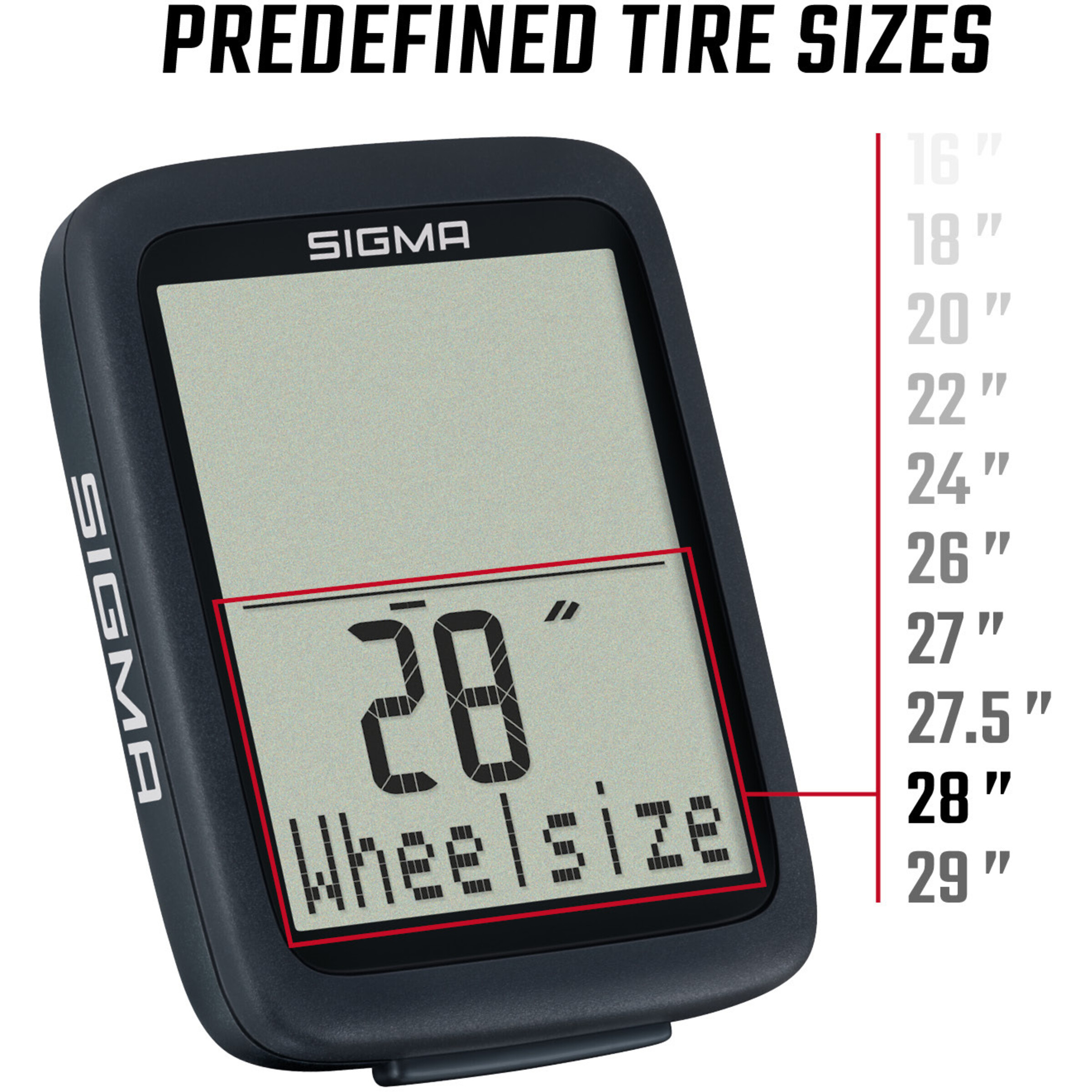 Sigma Fahrradcomputer BC8.0 Kabelgebunden