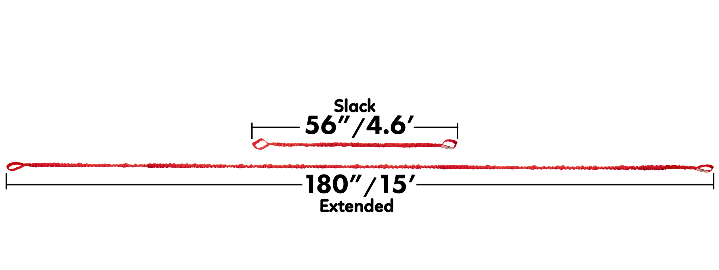 Tow-Whee Abschleppseil für Kinder flexibel, rot, für alle Größen