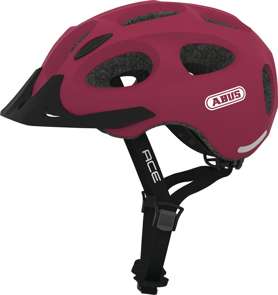 Abus Helm Abus Youn-I ACE cherry red matt Gr. M 52-57 cm