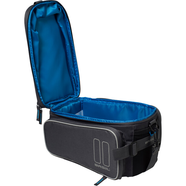 Basil Sport Design Gepäckträgertasche 7-15L, Graphite +Mik Adapterplatte