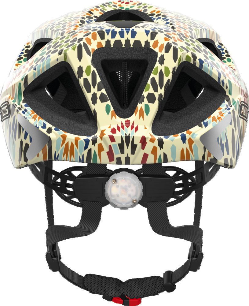 Abus Helm Aduro 2.0 cream  flower Gr M 52-58cm mit Lichtfunktion