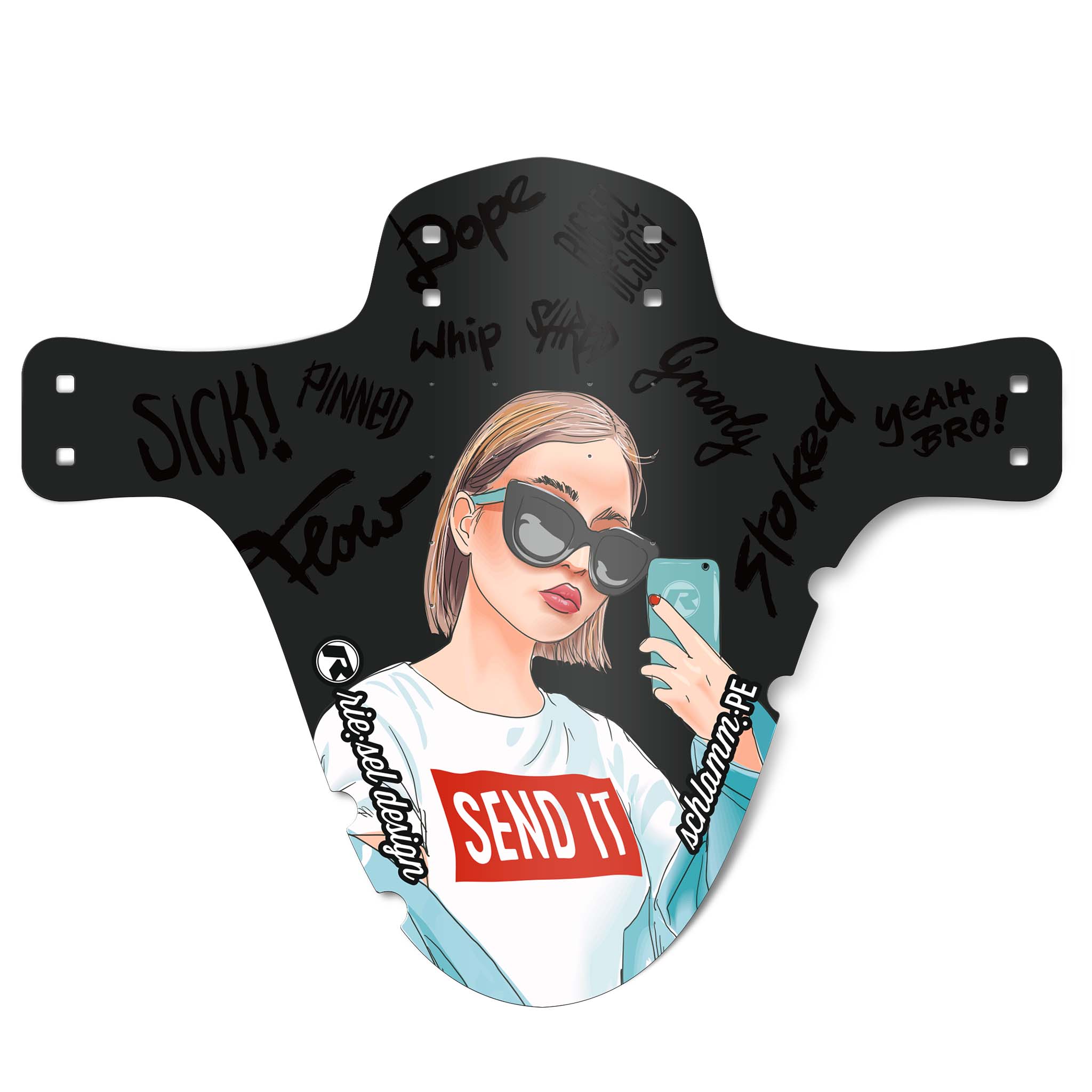 Riesel Design Mud Guard schlamm:PE girl send it