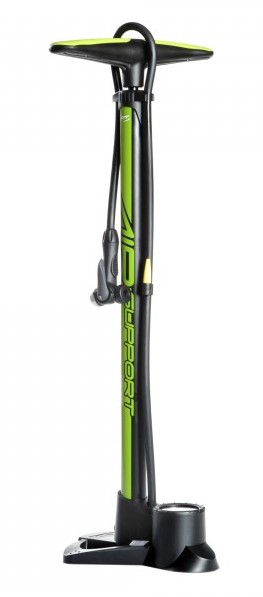 Contec Luftpumpe Standluftpumpe Neongreen  für alle Ventile