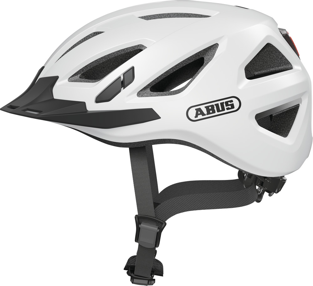  Abus Helm Urban-I 3.0 Polar White Gr. XL 61 - 65 cm mit Lichtfunktion